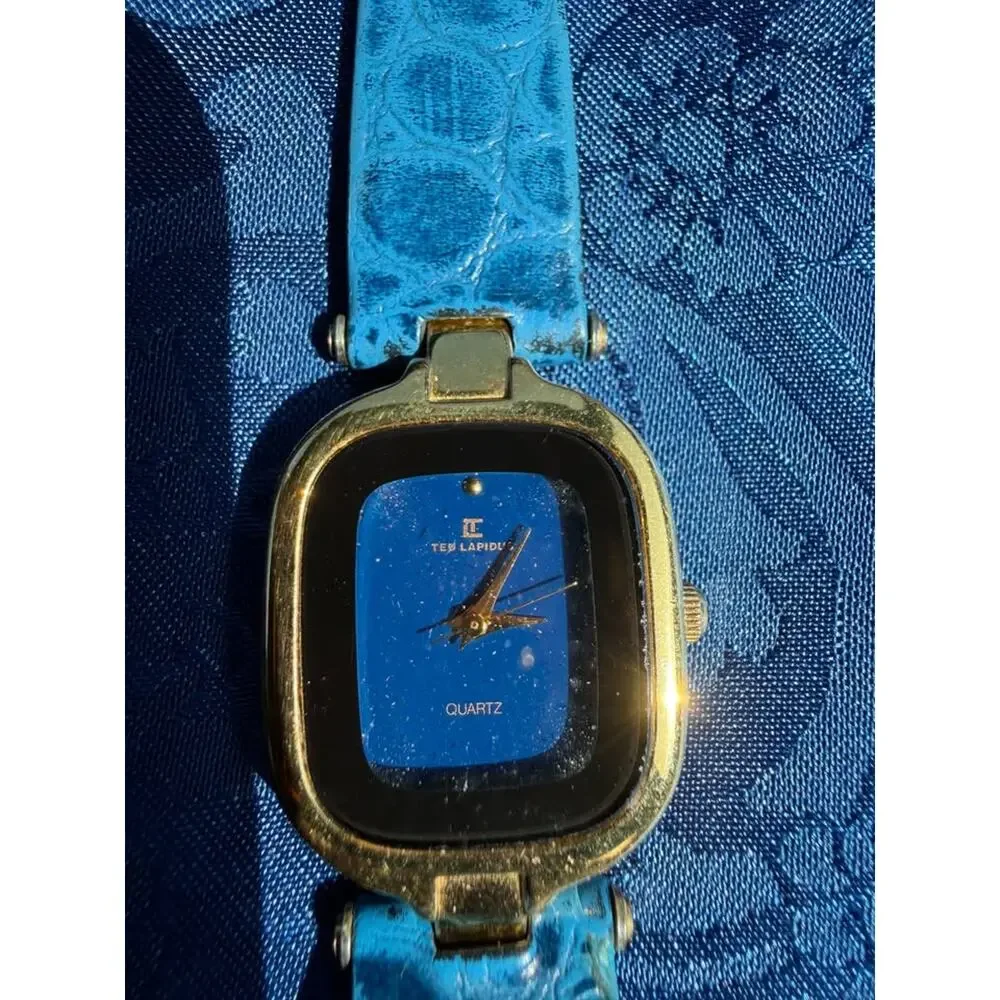 Vintage Ted Lapidus Paris Watch - Blue Dial - TL-LGSSL-7003 (CCC53)